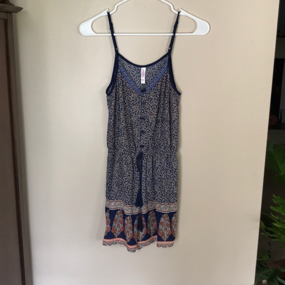 Patterned romper